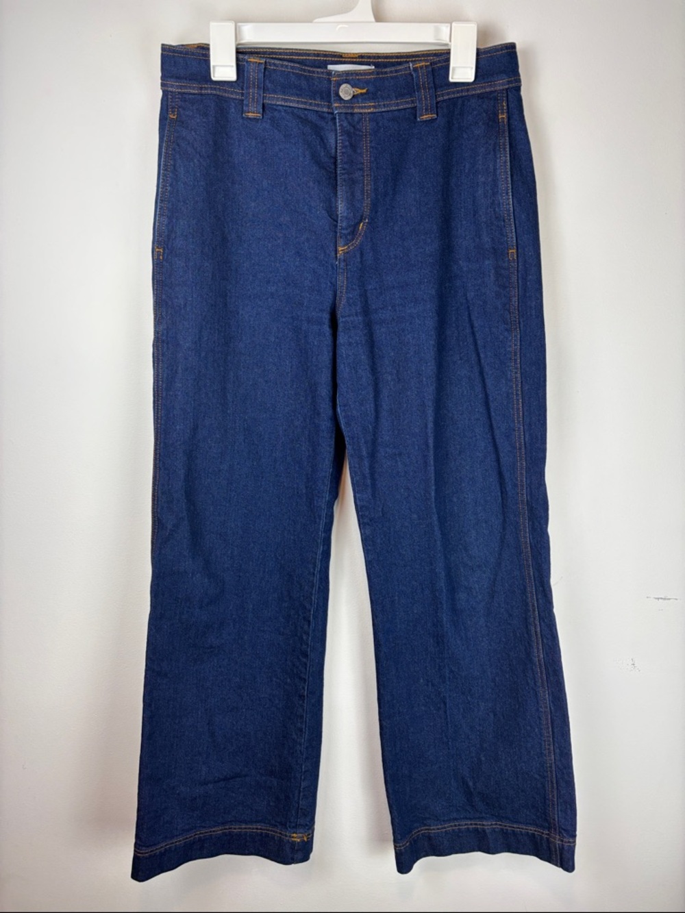 LOFT Wide Leg Crop Jeans Women’s Size 6 / 28 High Rise Dark Wash Denim Casual